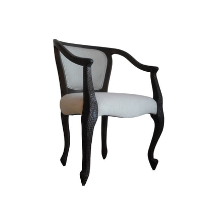 Chiselled Pattern Chair - Teak Wood