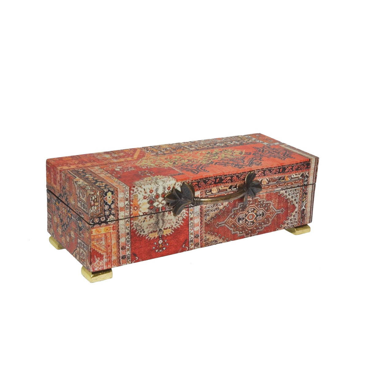 Serapi Collage Tea Box - Wood