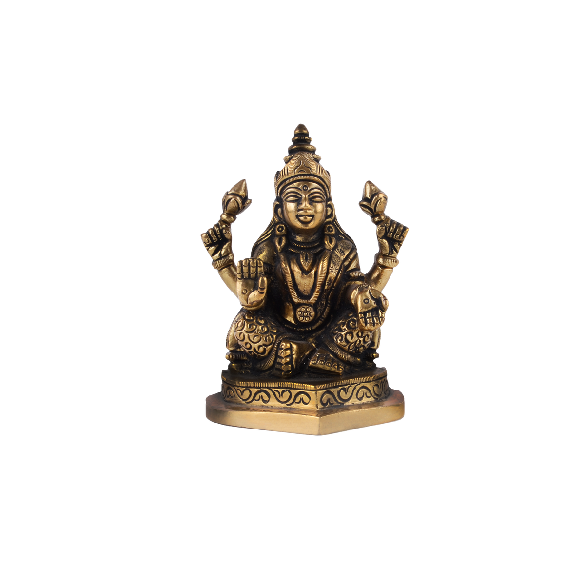 Laxmi And Ganpati Idol - Brass