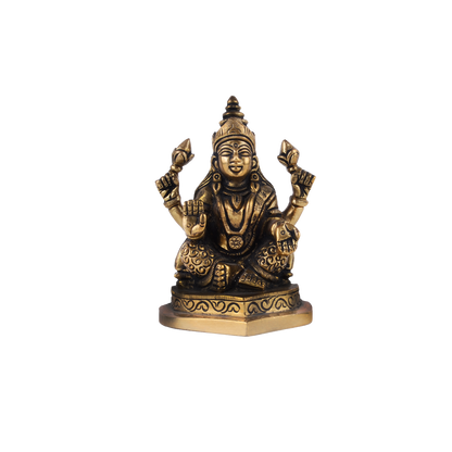 Laxmi And Ganpati Idol - Brass