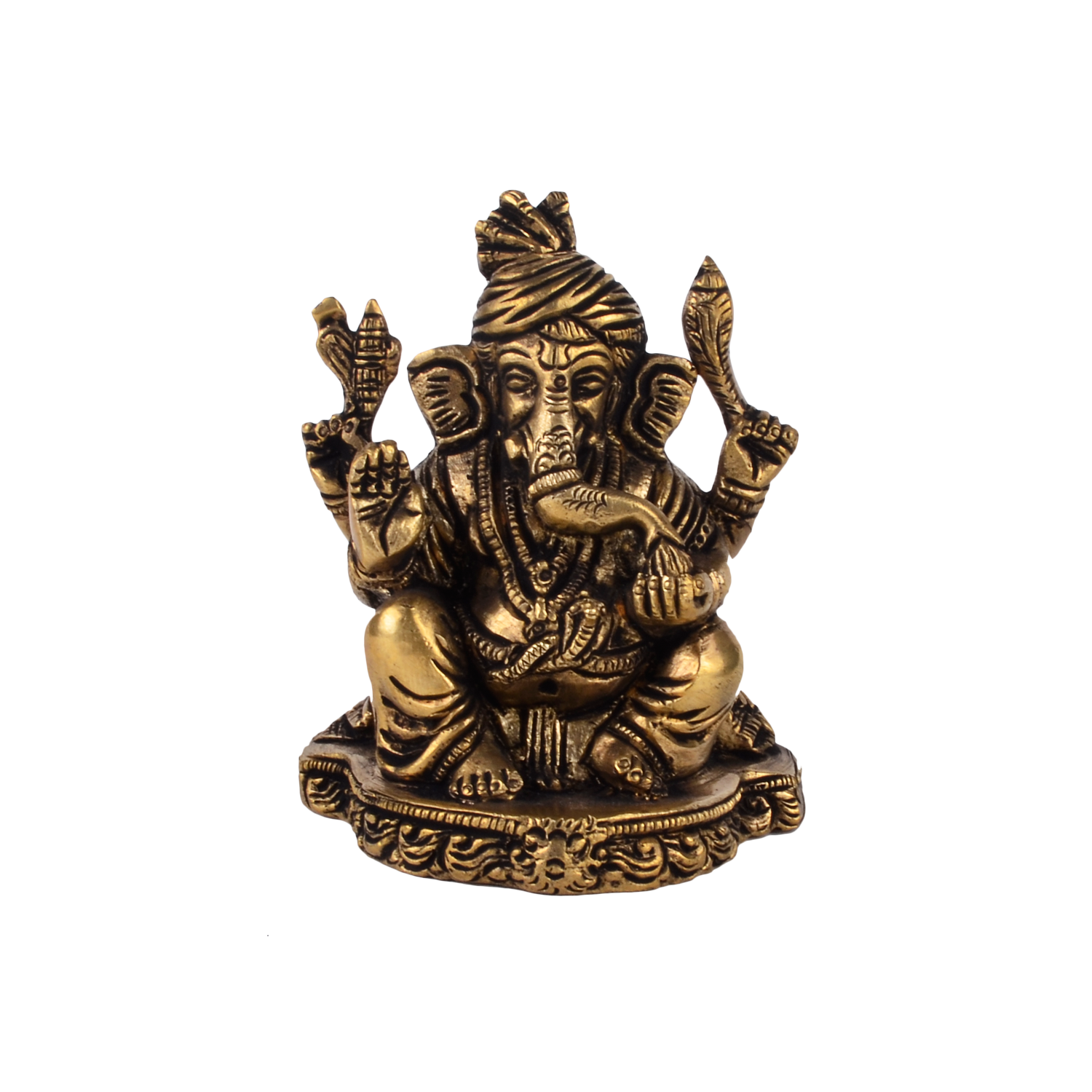 Pagdi Vinayaka Ganesh Idol - Brass
