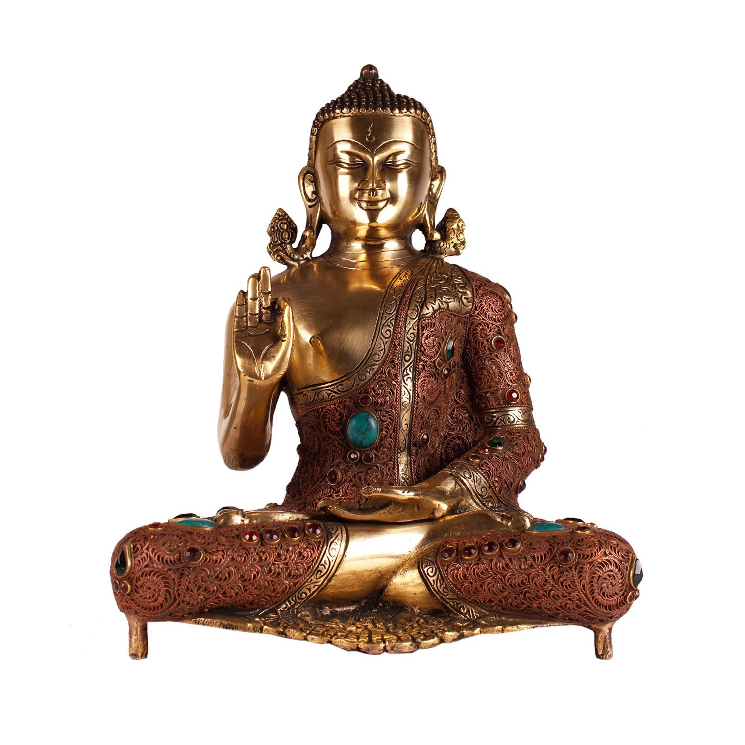 Buddha - Small in Brass And Copper