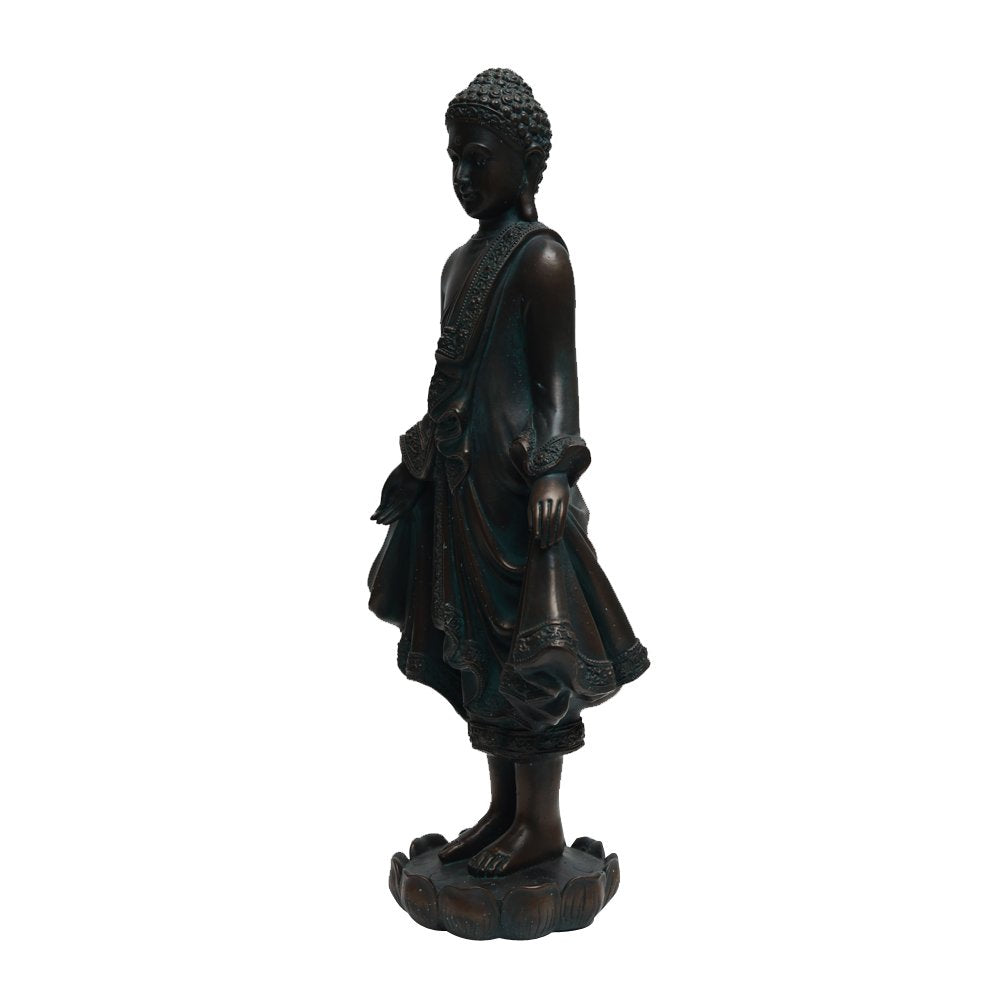 Buddha Standing - Black in Resin