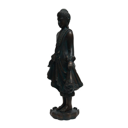 Buddha Standing - Black in Resin