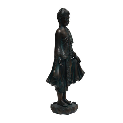 Buddha Standing - Black in Resin