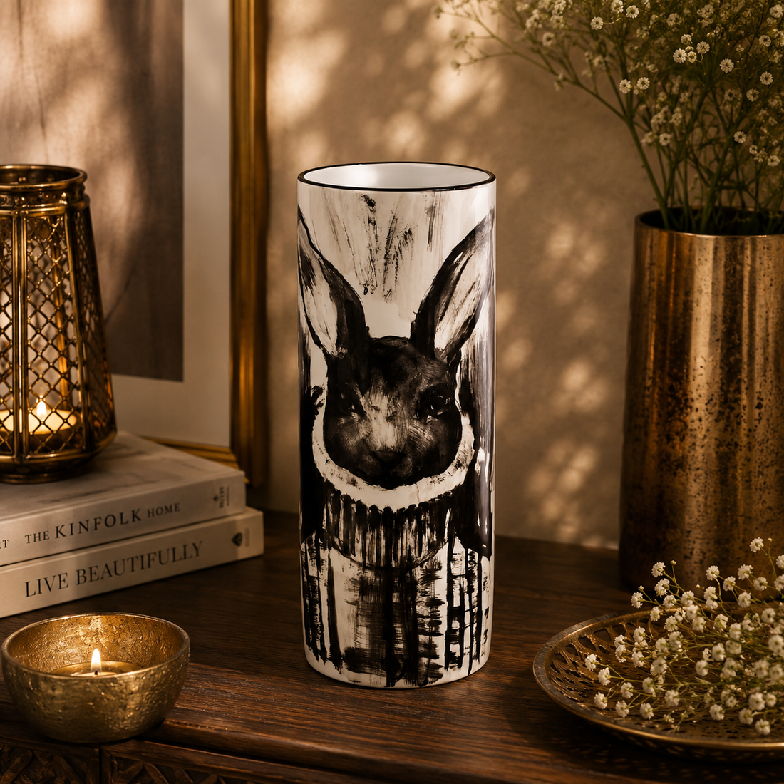 V- Bunny Vase - Ceramic