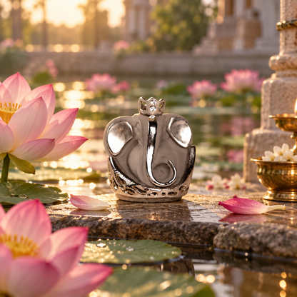 Ganesh Idol - Small in Grey