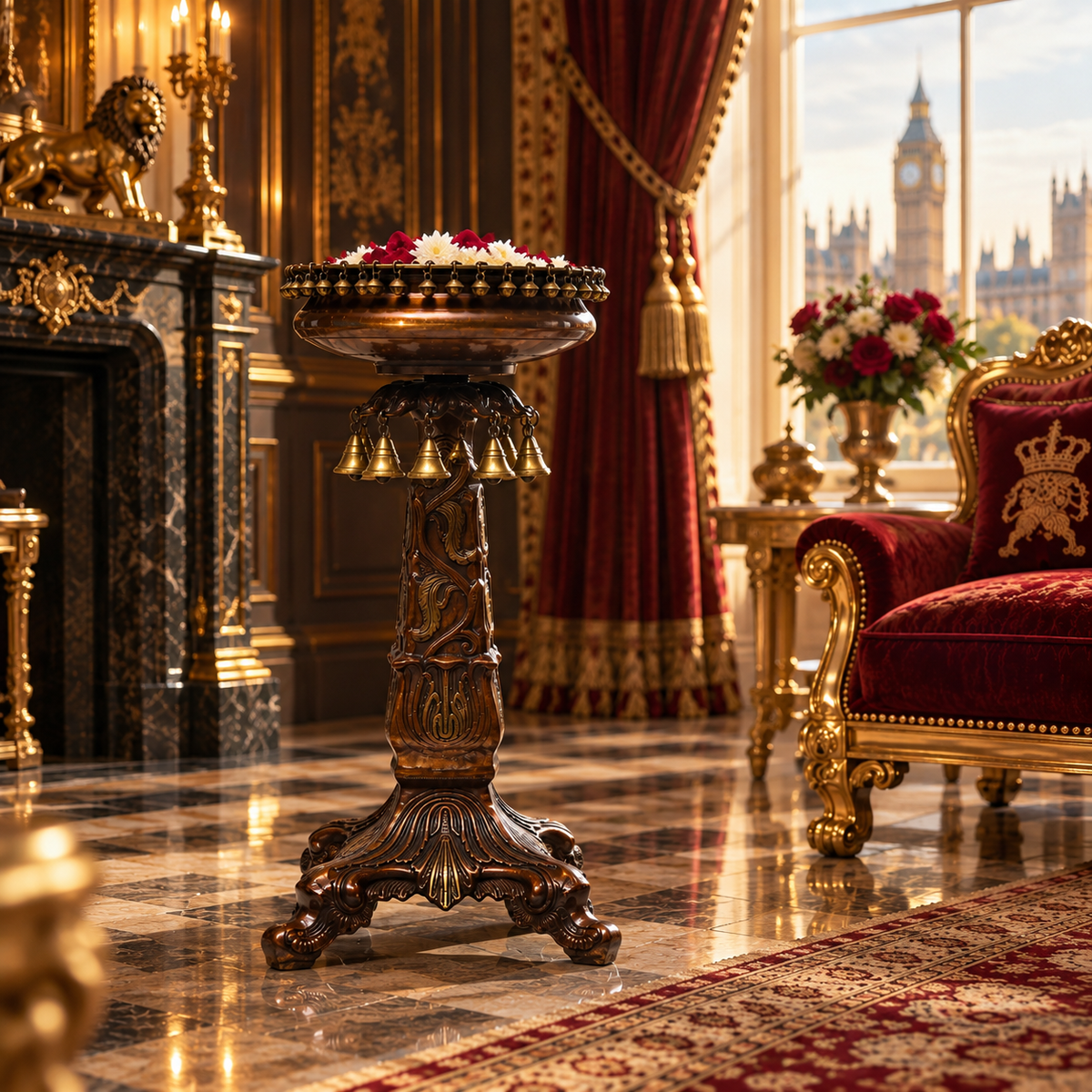 Pillar Urli - Large in Brass