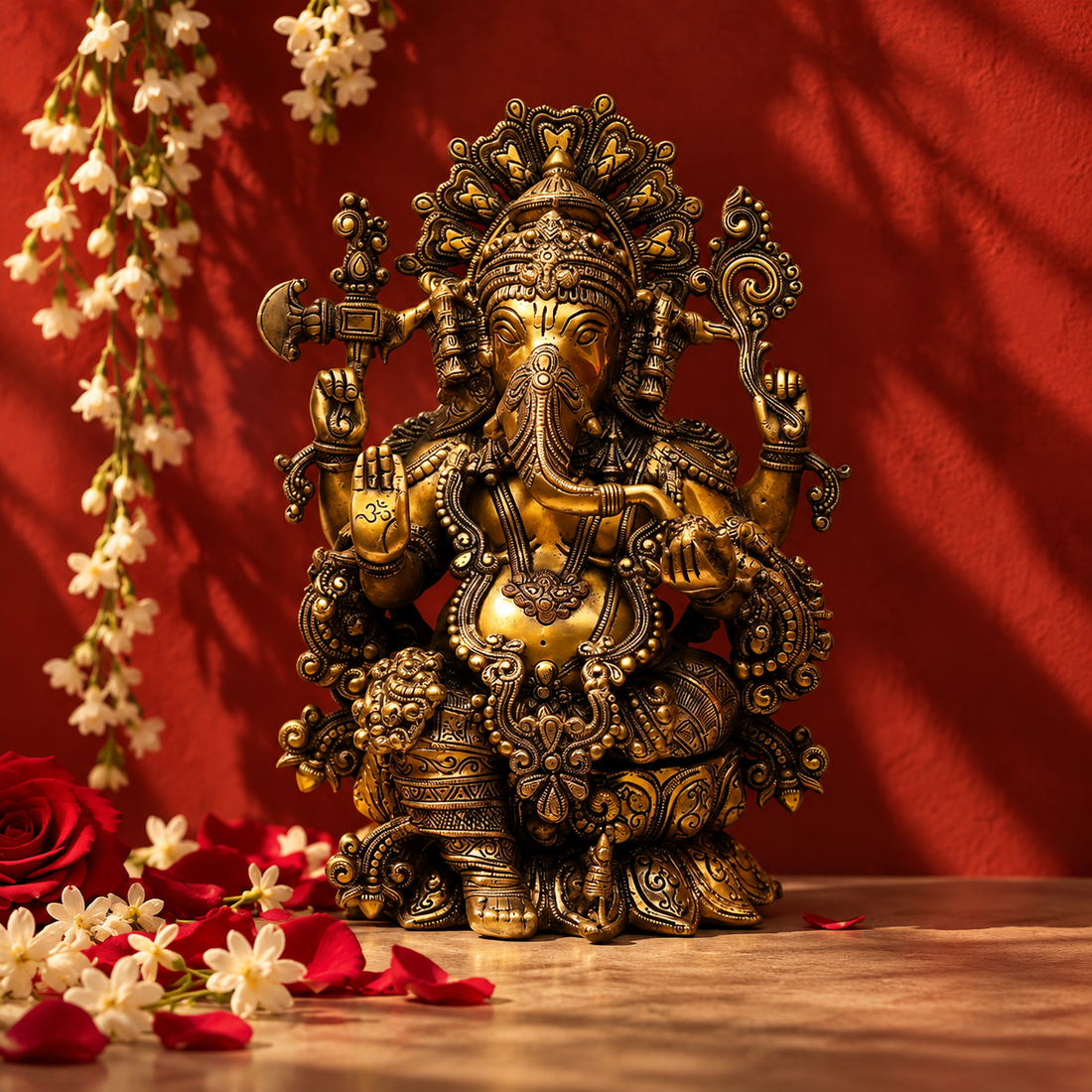Gajanana Ganesh Idol - Brass