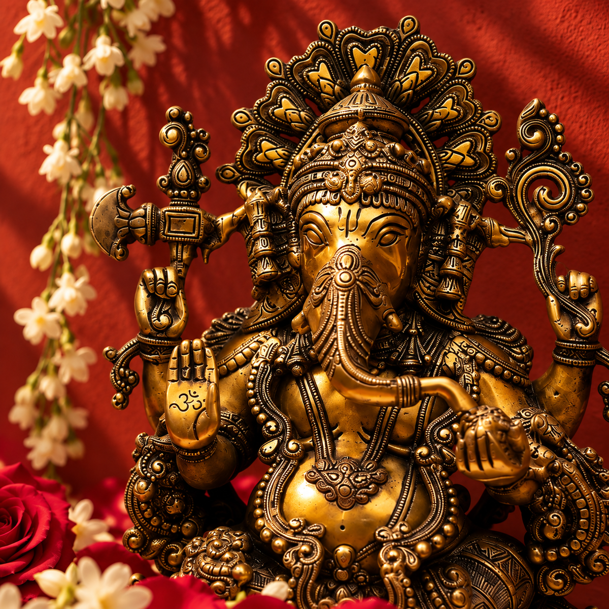 Gajanana Ganesh Idol - Brass