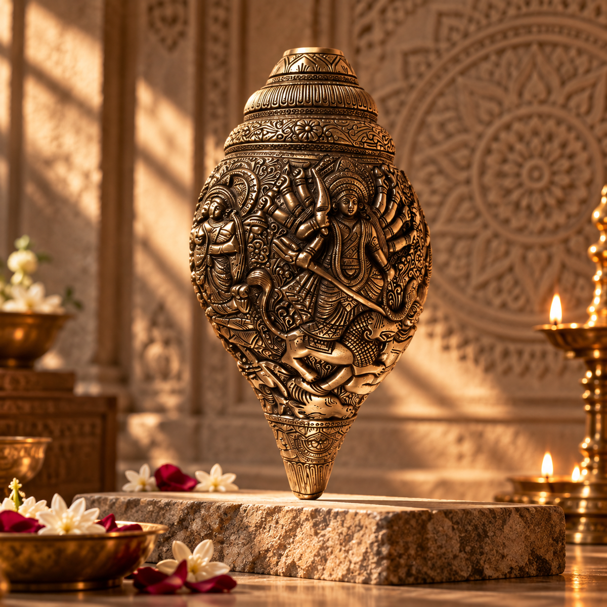 Durga Shankh - Brass