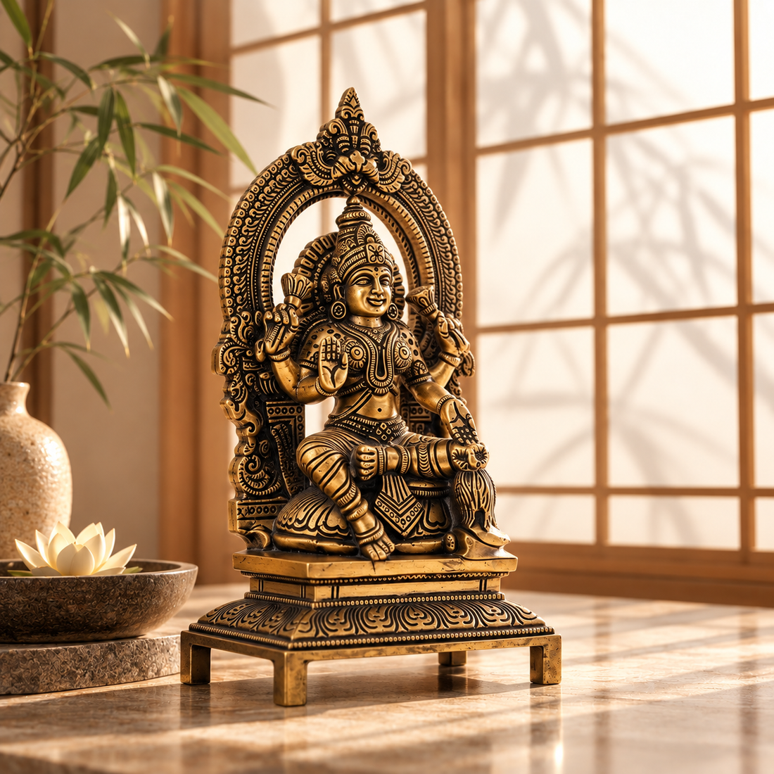 Laxmi Mata Idol - Brass