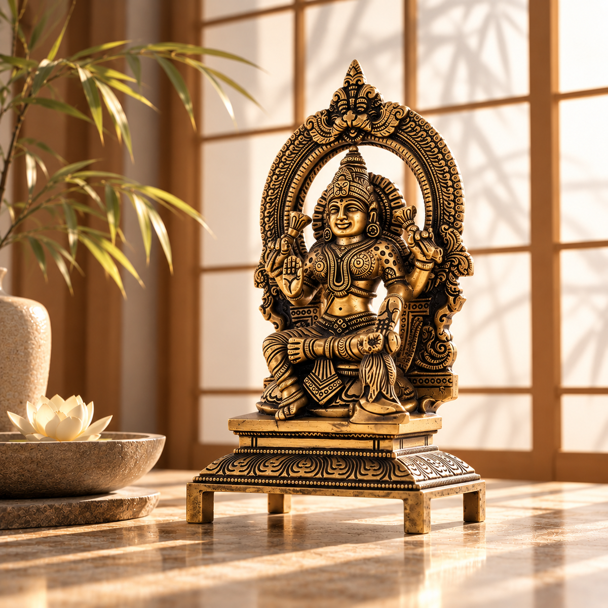 Laxmi Mata Idol - Brass