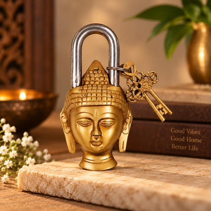 Buddha Lock - Brass