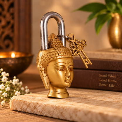 Buddha Lock - Brass