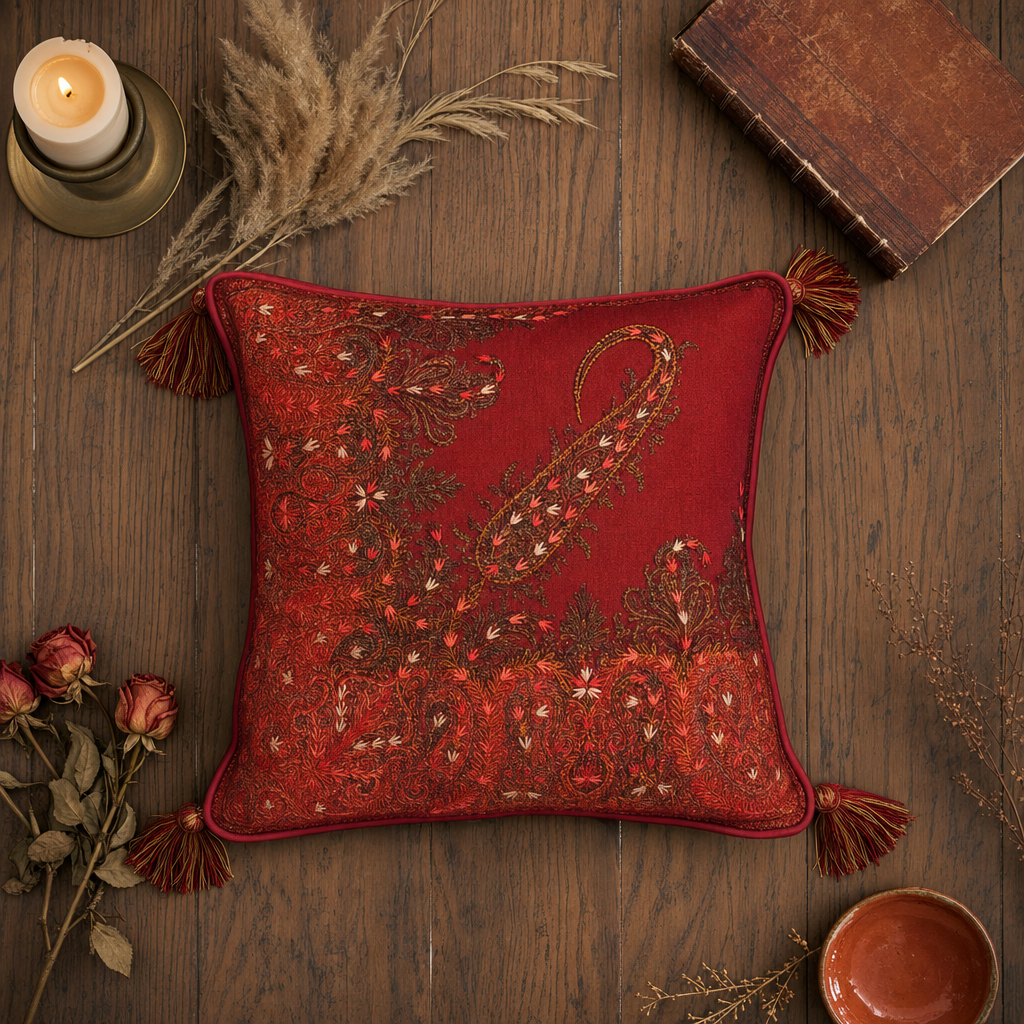 Jamawar Cushion - Paisley