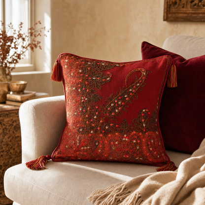 Jamawar Cushion - Paisley
