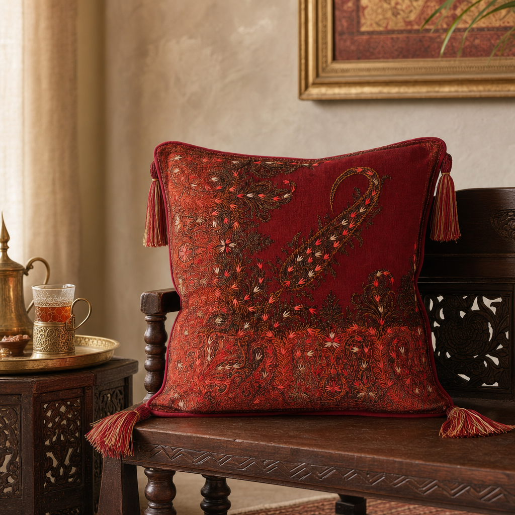 Jamawar Cushion - Paisley