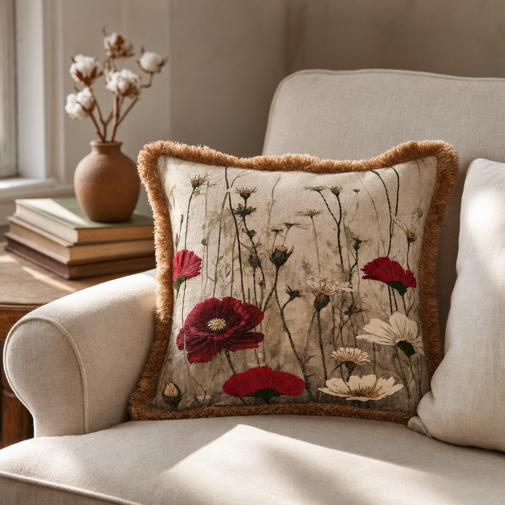 Vintage Flower Cushion