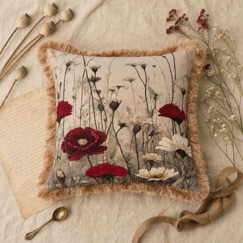 Vintage Flower Cushion