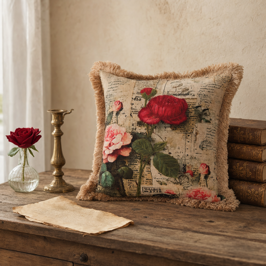 Vintage Flower Cushion