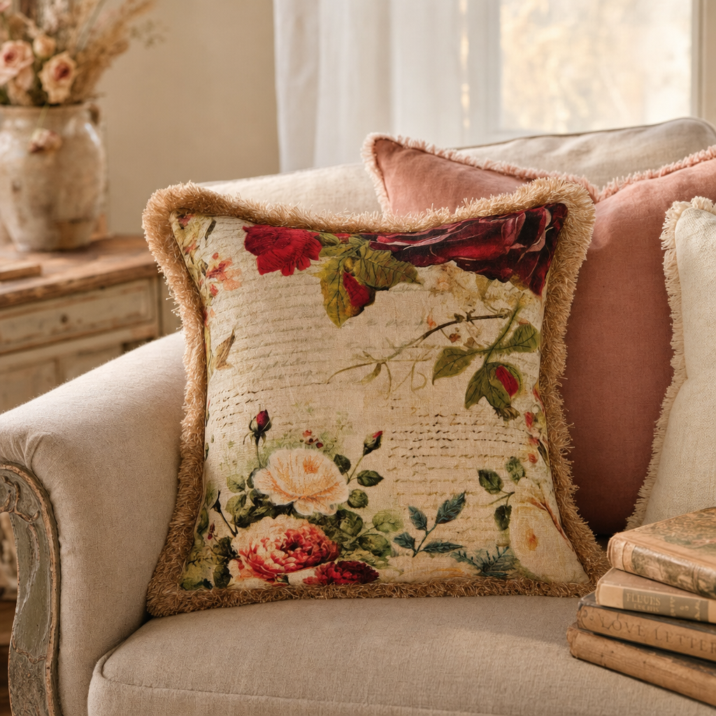 Vintage Flower Cushion