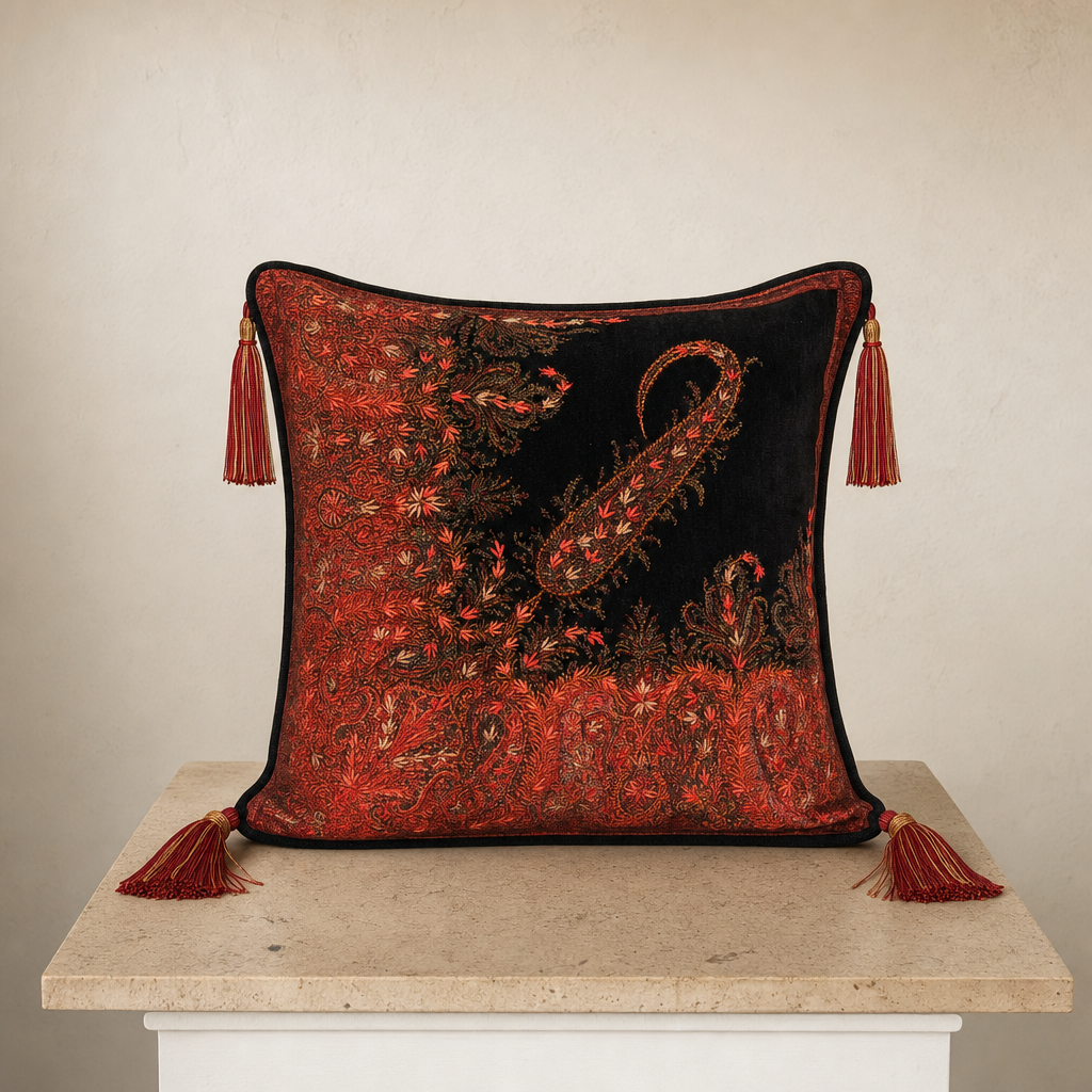 Jamawar Cushion - Paisley