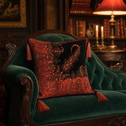 Jamawar Cushion - Paisley