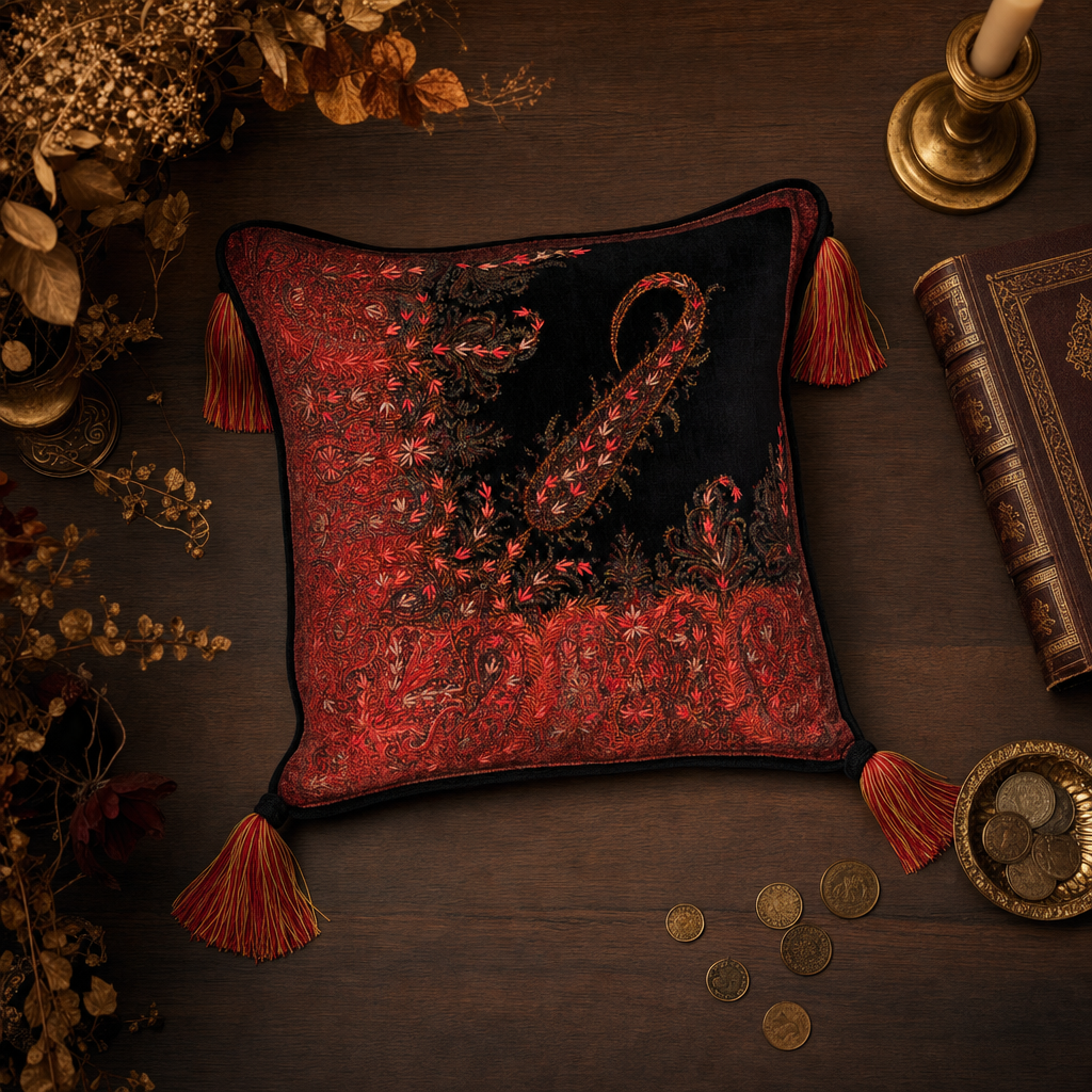 Jamawar Cushion - Paisley