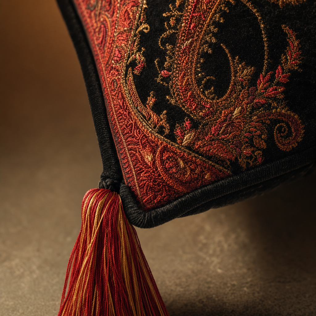 Jamawar Cushion - Paisley