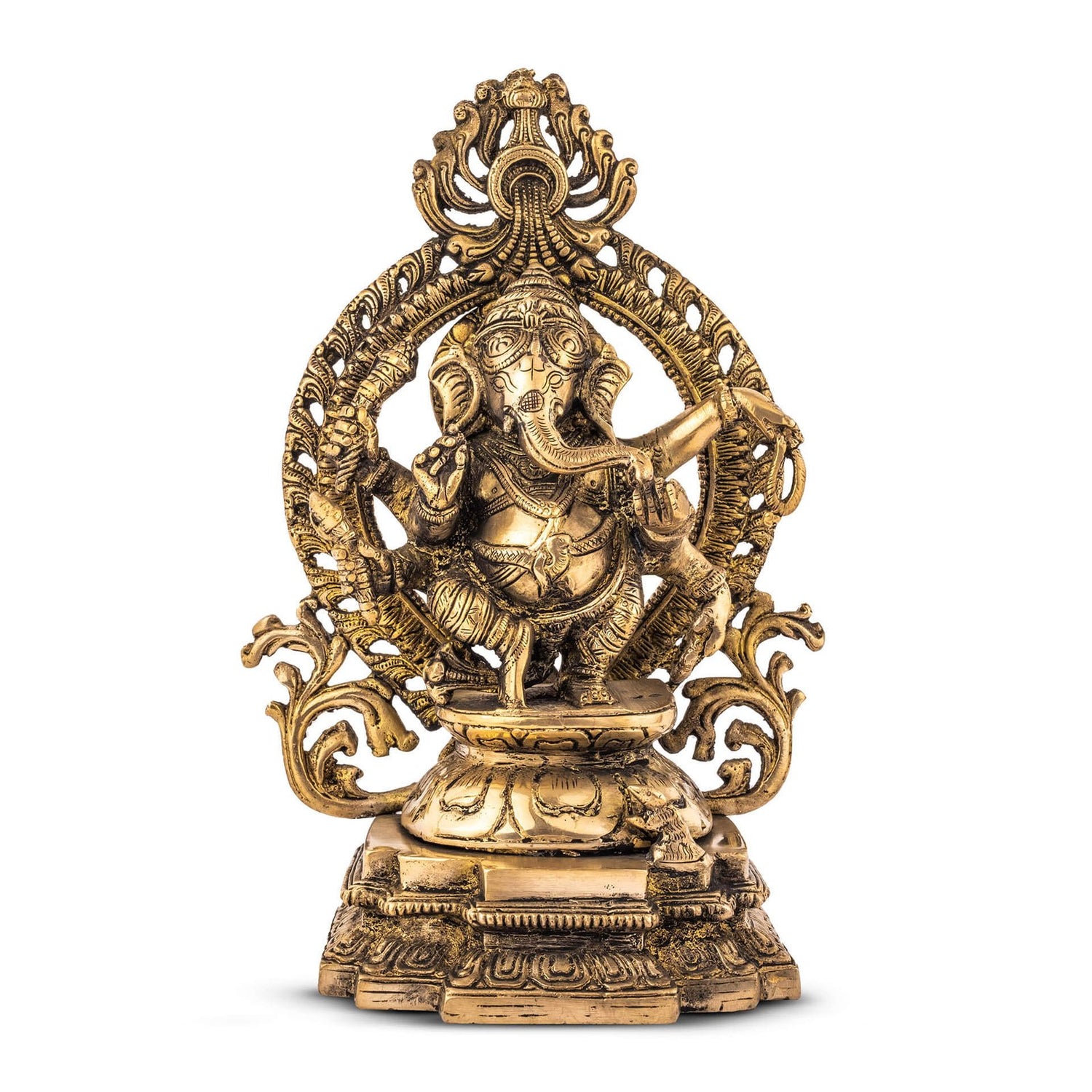 Dancing Ganesh Idol - Brass