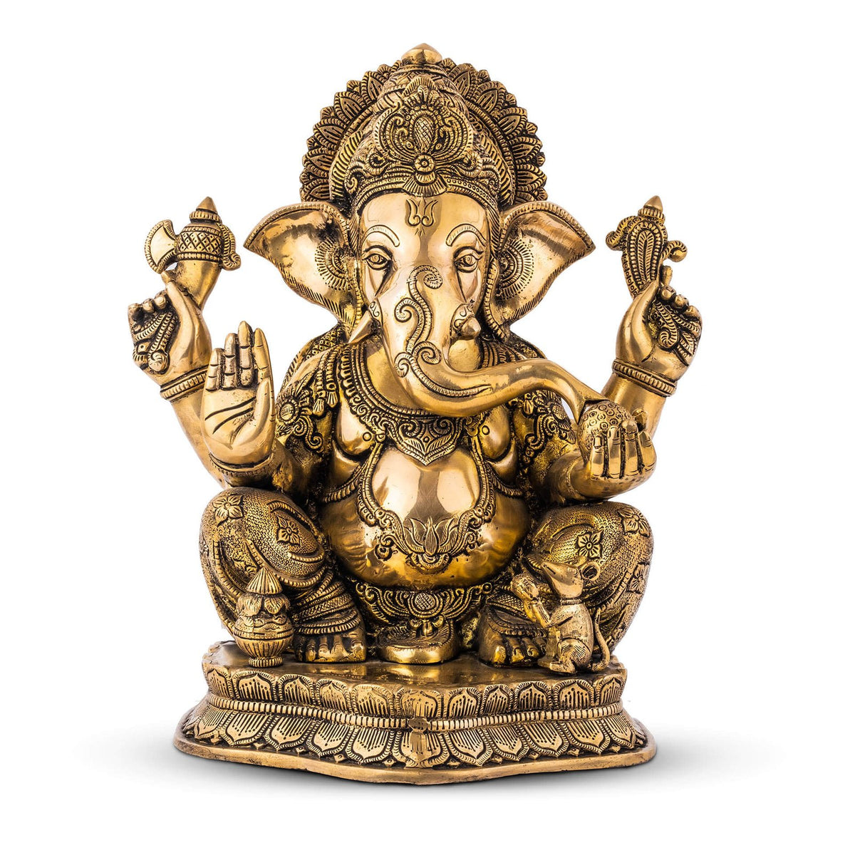Vinayaka Ganesh Idol - Large in Brass