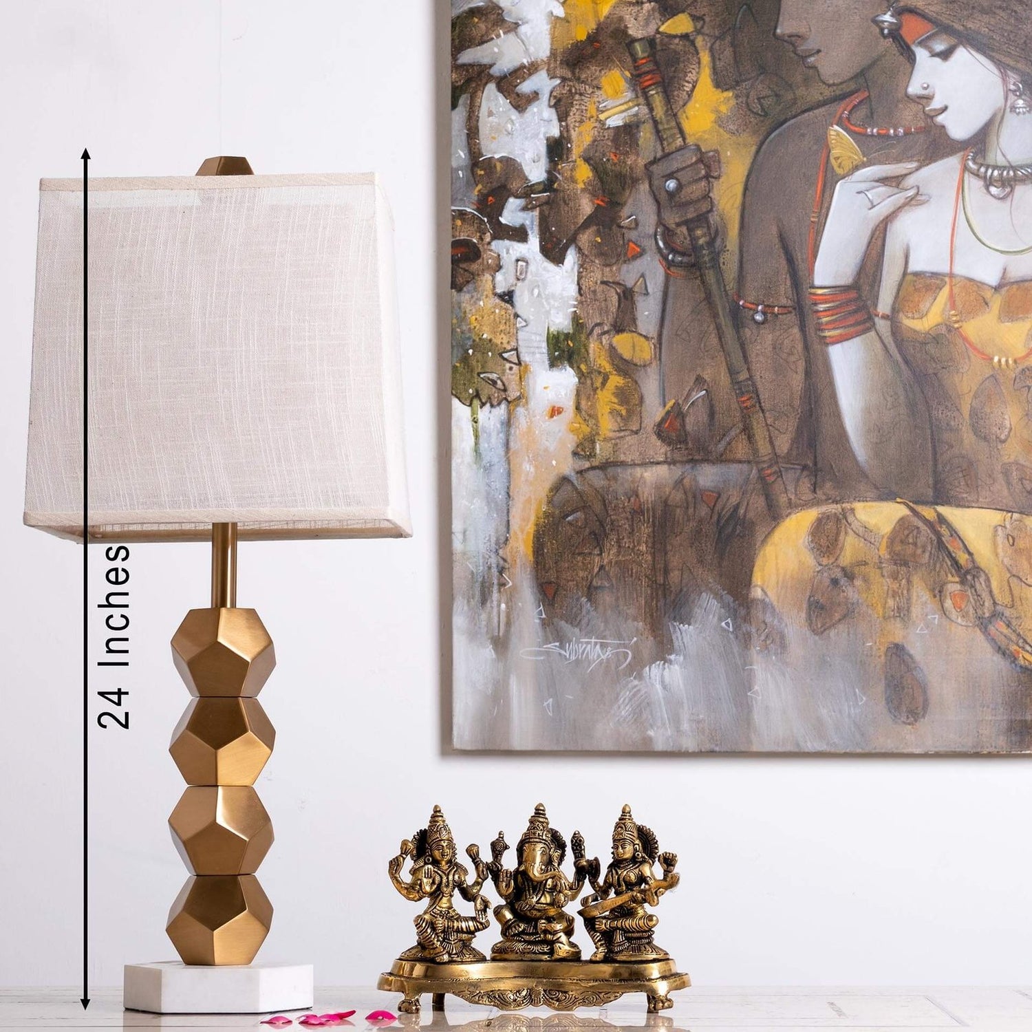Ganesh Laxmi Saraswati - Brass