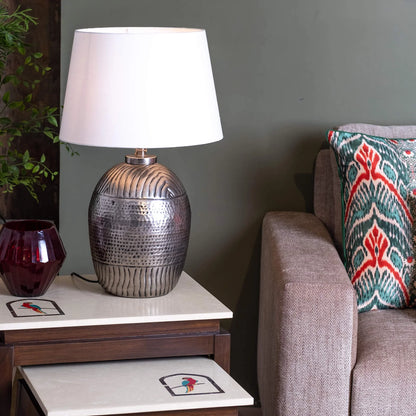 Haze Lamp - Silver in Metal