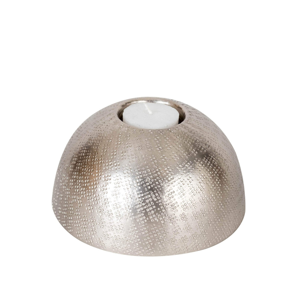 Tea Light Holder - Medium Silver in Metal