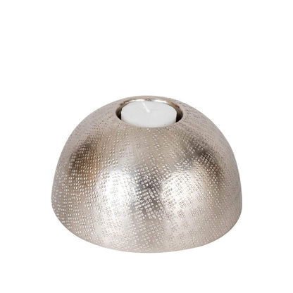 Tea Light Holder - Medium Silver in Metal