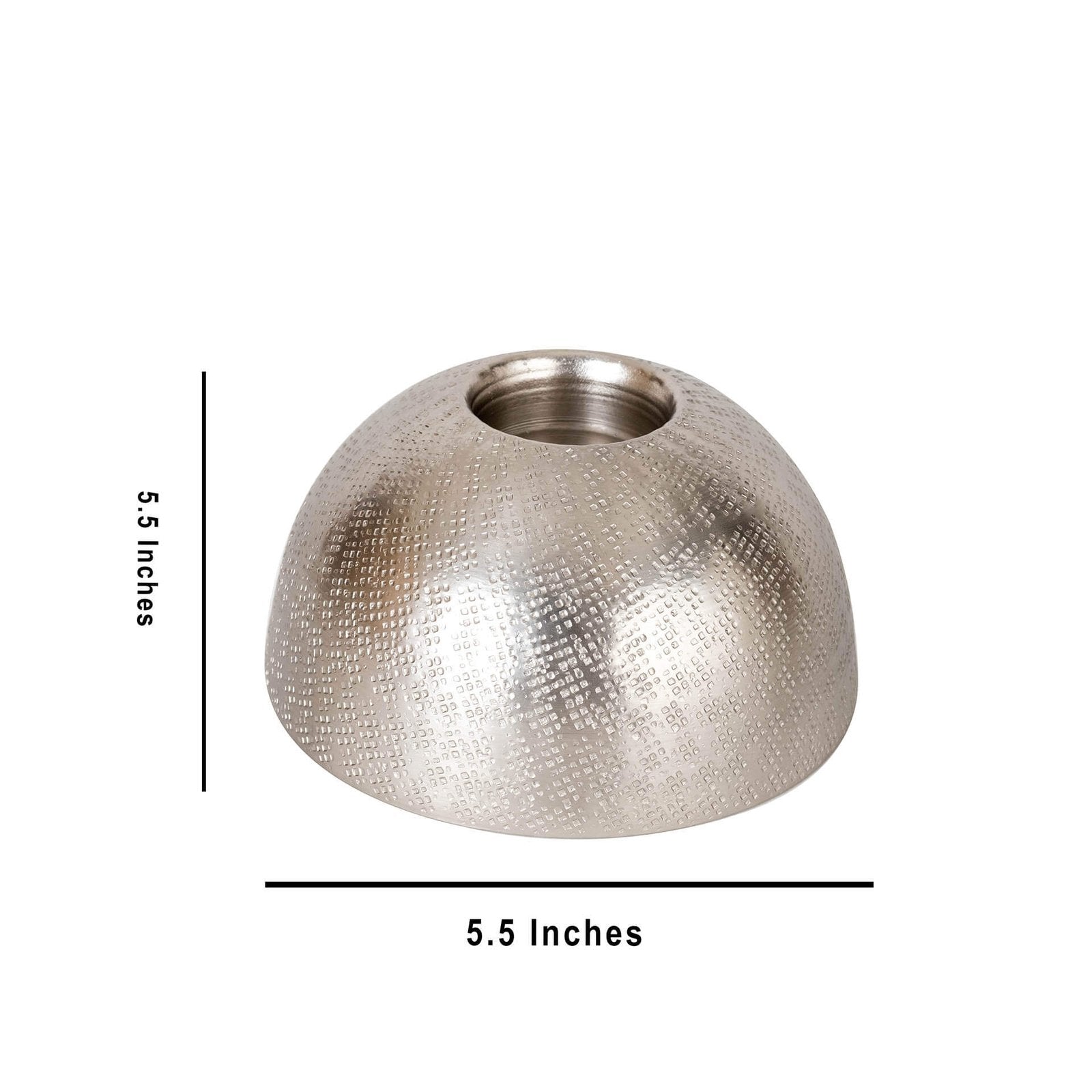 Tea Light Holder - Medium Silver in Metal
