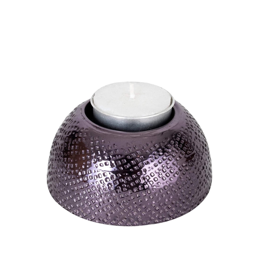 Tea Light Holder - Hammered pattern Metal
