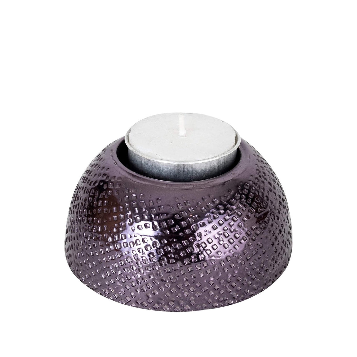 Tea Light Holder - Hammered pattern Metal