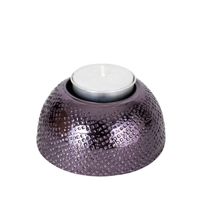 Tea Light Holder - Hammered pattern Metal