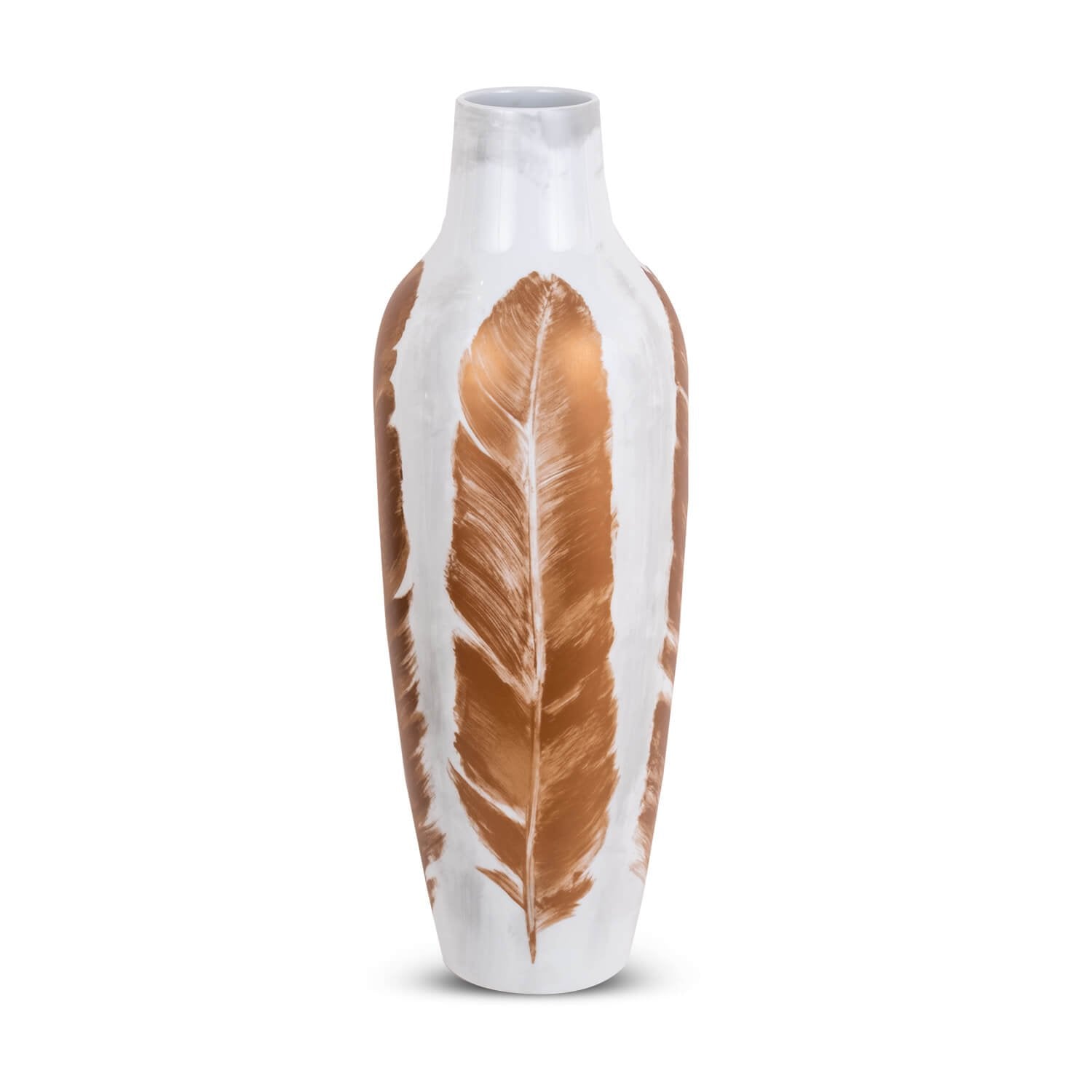 Gold Feather - Beige in Ceramic