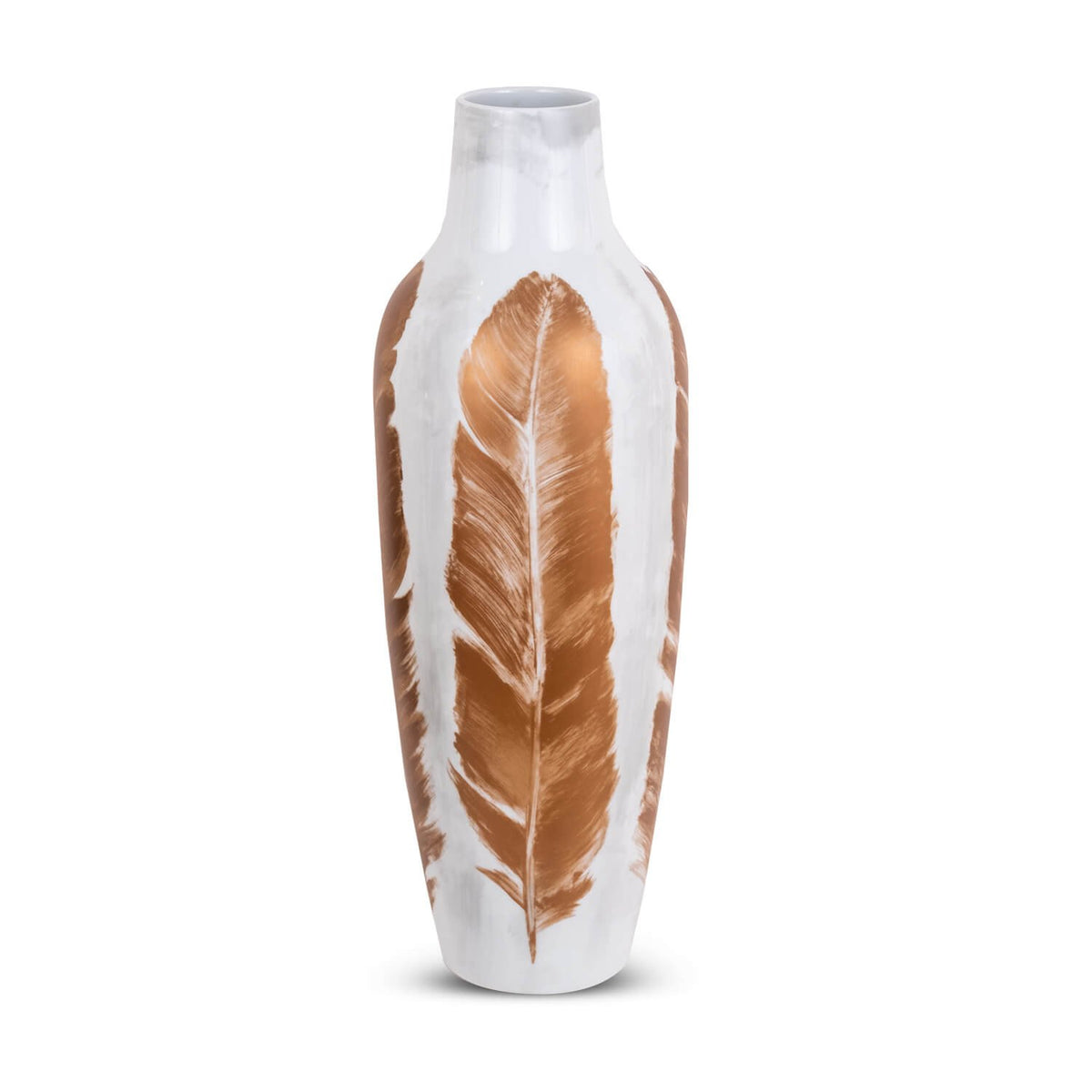 Gold Feather - Beige in Ceramic