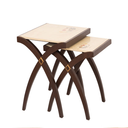 Nest of Tables- Set of Two in Teak Wood