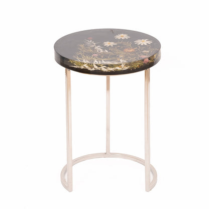 AK Series Fora - Side Table in Resin and Metal