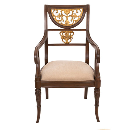 Half moon chair design - Teak Wood
