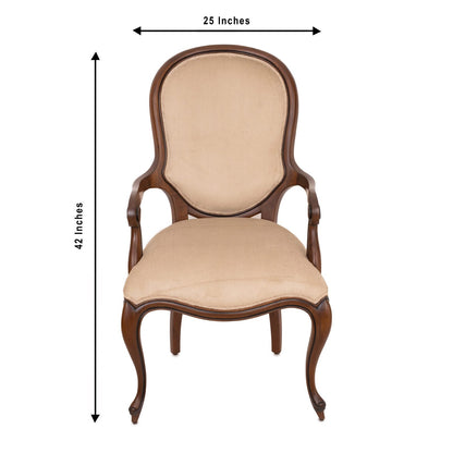 Oval back chair - Teak Wood