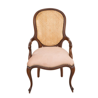 Cane back chairs - Teak Wood and Rattan