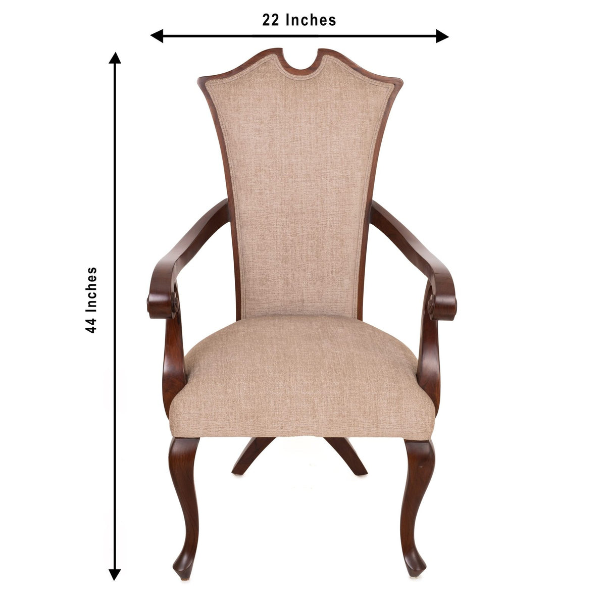 Cross back chair - Teak Wood