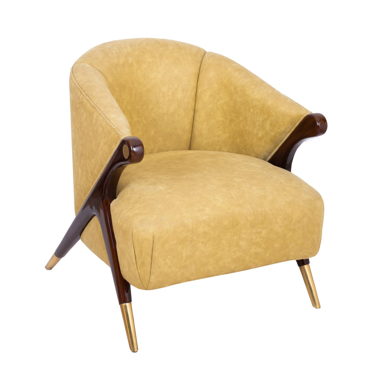 Upholstered chair - Green  in Teak Wood