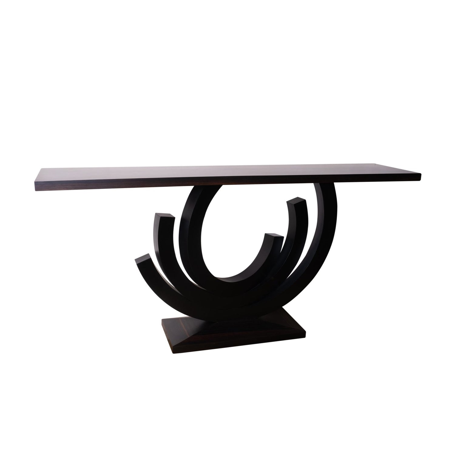 Ebony macasser console - Teak Wood